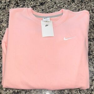 Nike Light Pink Crewneck with White Swoosh